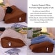 preview thumbnail 117 of 182, WOWMAX Large Reading Wedge Headboard Pillow for Bed Rest Back Support