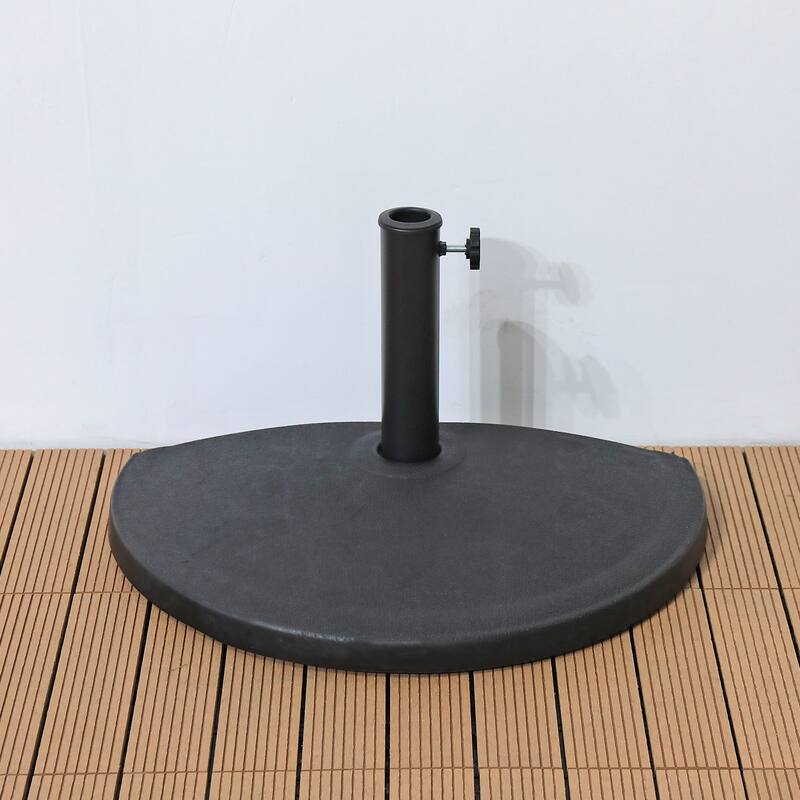 Half Round Resin Patio Market Umbrella Base Stand