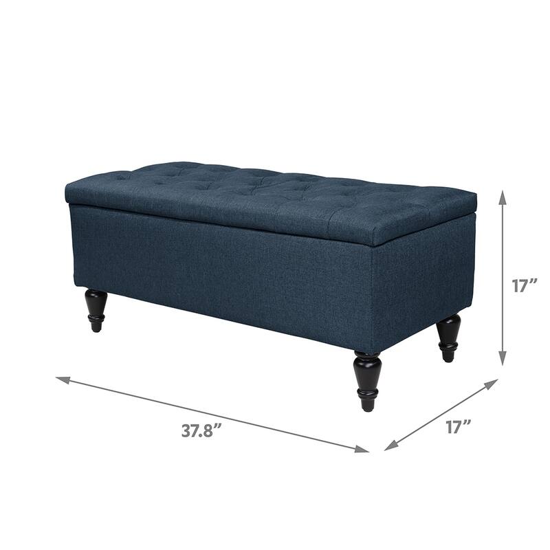 Maypex 38" Fabric Upholstered Tufted Storage Bench