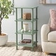 preview thumbnail 4 of 38, SAFAVIEH Home Dilyn 4 Tier Shelving Unit - 16" W x 16" D x 36" H