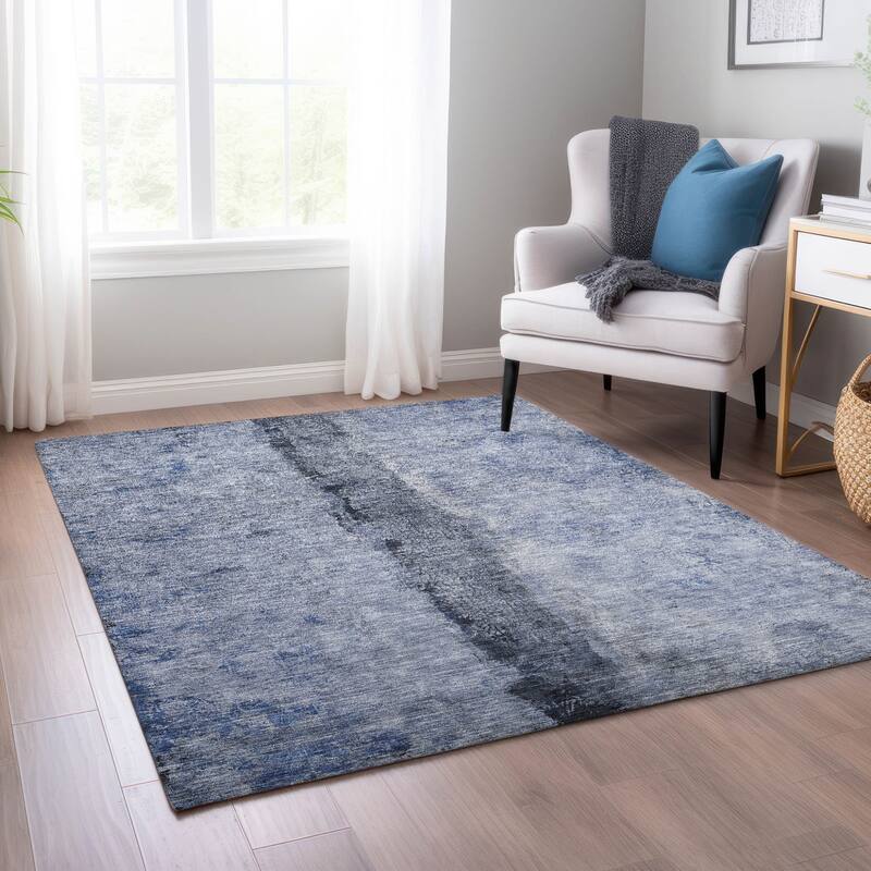 Dave Unique Abstract Spill-Resistant Blended Style Outdoor Rug