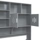 preview thumbnail 18 of 35, 2 Color Modern Full Size Wooden Daybed with 2 Drawers, All-in-One Cabinet and Shelf