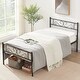 preview thumbnail 4 of 19, VECELO Kids Bed Frame Set of 2, Metal Twin Size Bed Frame with Headboard