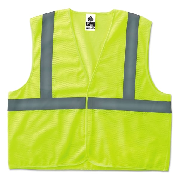 GloWear 8205HL Type R Class 2 Super Econo Mesh Safety Vest, Small/Medium, Lime GloWear 8205HL Type R Class 2 Super Econo Mesh Safety Vest, Small/Medium, Lime