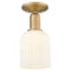 Option Brushed Brass / Gloss White Shade