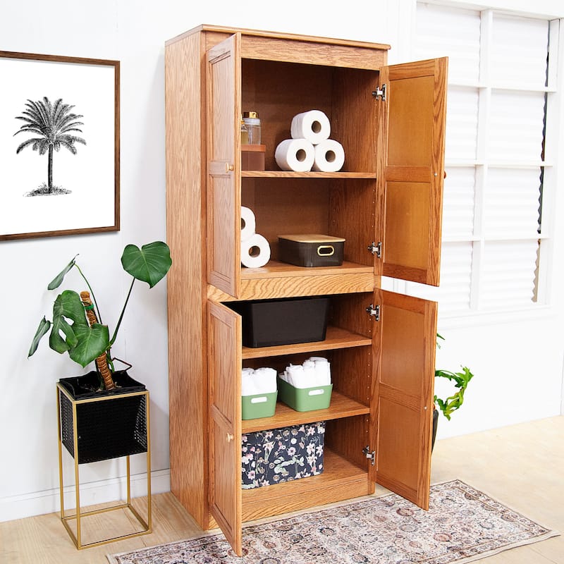 Concepts in Wood Storage Cabinet, 72 inch with 5 Shelves