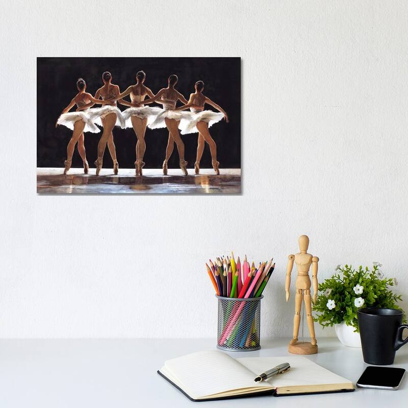 iCanvas "Ballet Dancer CXXVI Swan Lake" by REME Jr Canvas Print - 8x12x0.75