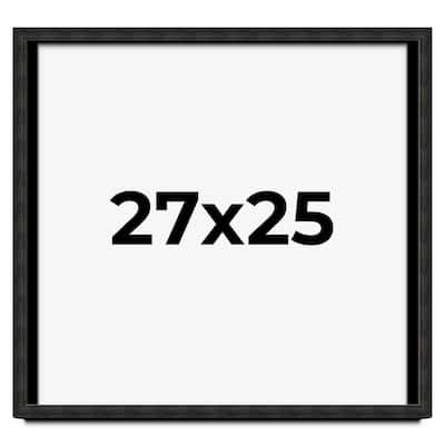 27x25 Shadow Box Black Rustic Barnwood Display Frame | 1.125 Inch