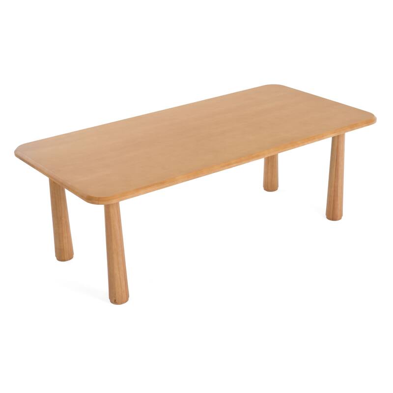 Modrest Rhea Modern 87" Natural Acacia Rectangular Dining Table - Beige