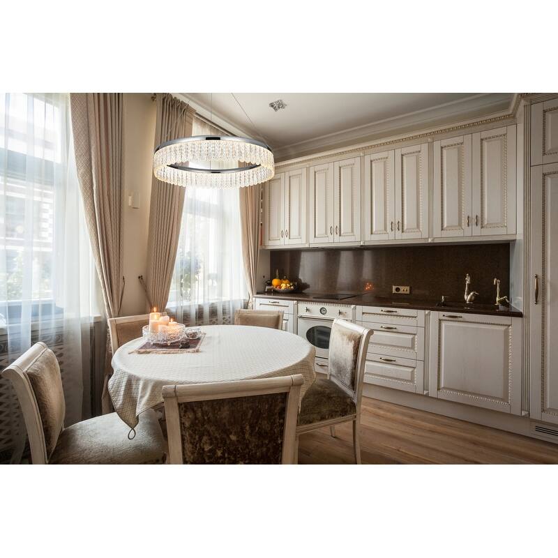 Indigo Home 24 inch Adjustable LED chandelier