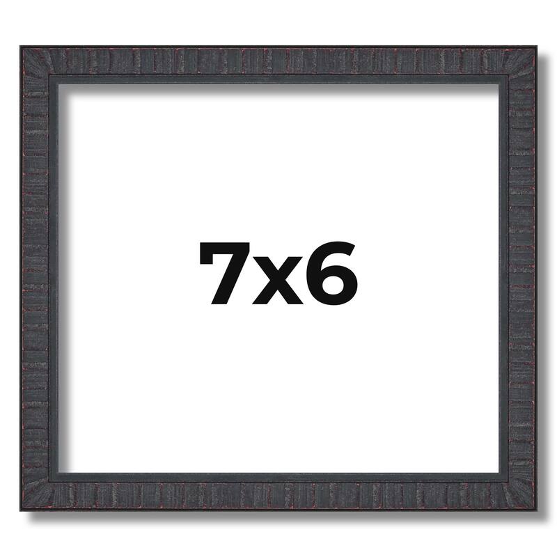 7x6 Frame Brown Solid Wood Picture Frame - Complete Modern Photo Frame