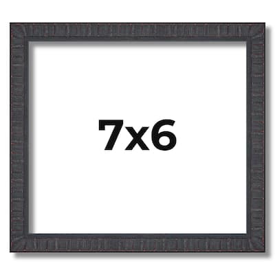 7x6 Frame Brown Solid Wood Picture Frame - Complete Modern Photo Frame
