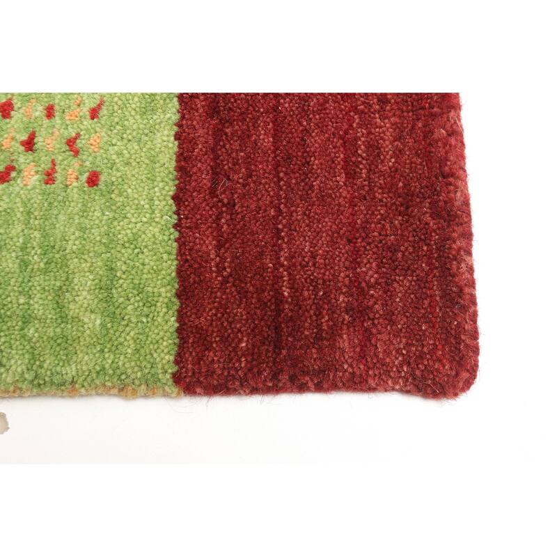 ECARPETGALLERY Hand Loomed Kashkuli Gabbeh Copper Wool Rug - 3'11 x 5'8