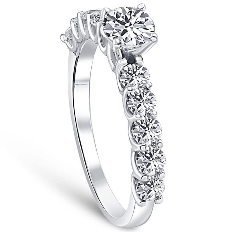 1 Ct Diamond Engagement Ring in 14k White, Yellow, or Rose Gold