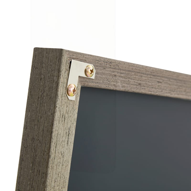 Stylish Full Length Solid Wood Mirror for Various Spaces - Grey
