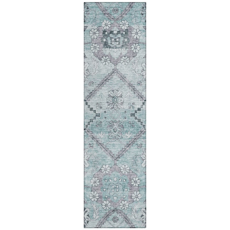Machine Washable Indoor/ Outdoor Chantille Tribal Garden Rug