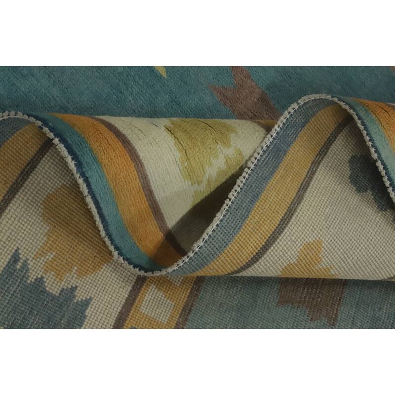 Vegetable Dye Wool Gabbeh Turkish Area Rug Handmade Wool Carpet - 9' 9'' X 8' 2''