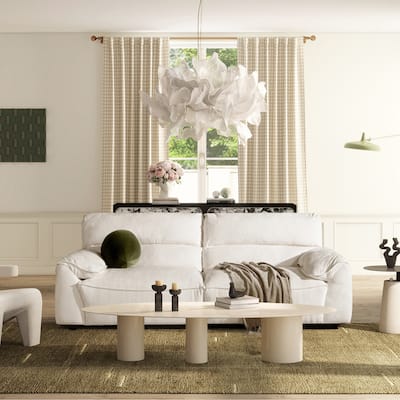 Sorrento 90.5" Chenille Upholstered 2-Piece Modular Sofa