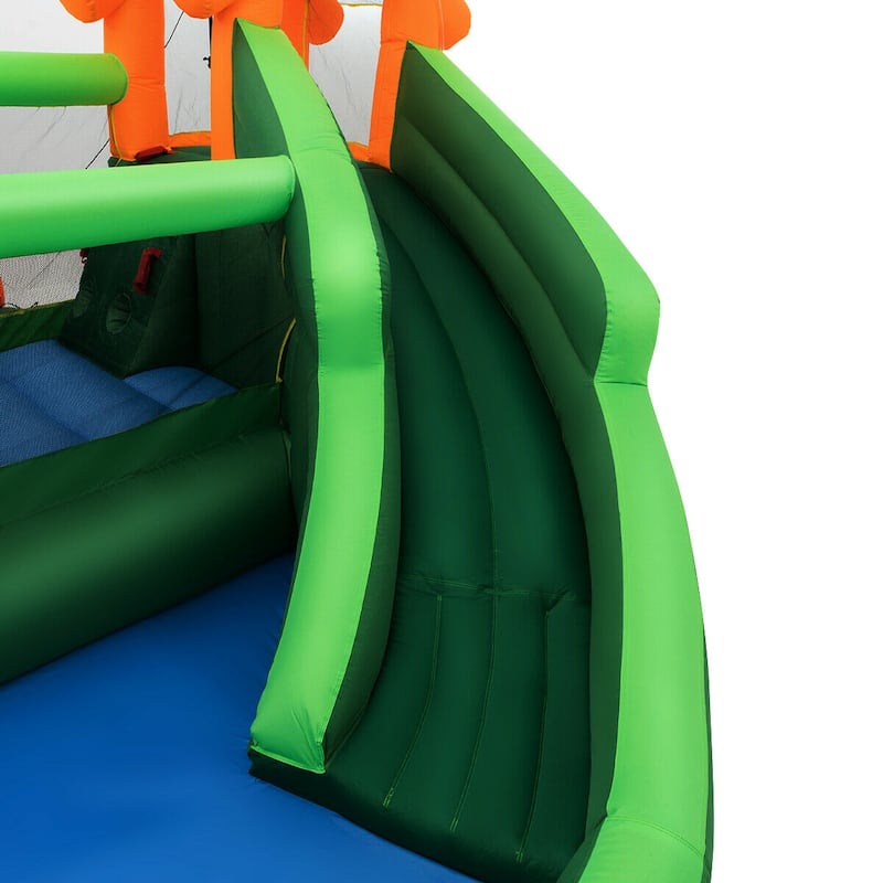 Gymax Inflatable Slide Bouncer and Water Park Bounce House Climbing