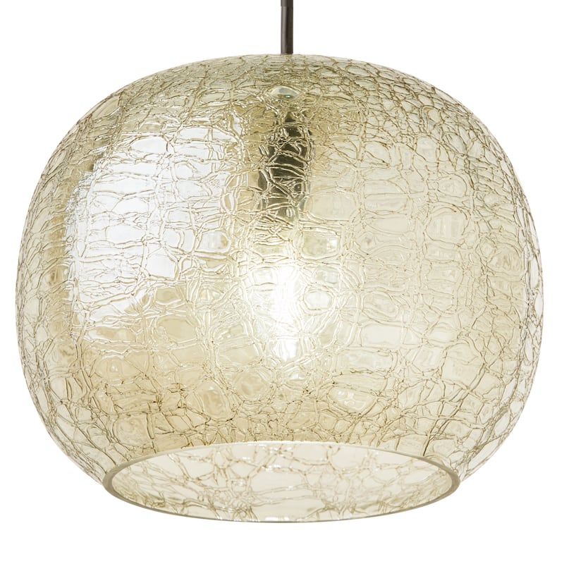 River of Goods Black Metal and Glass 9.75-Inch Pendant Light with Adjustable Hanging Cord - 9.75" x 9.75" x 9.75/68.75"