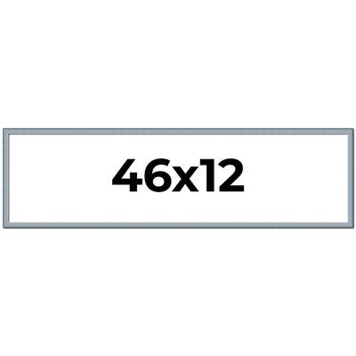 46x12 Frame Rustic Sky Blue Solid Wood Picture Frame | 0.75 Inch