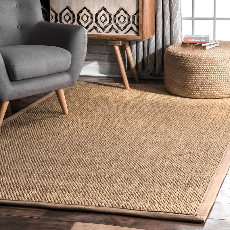 Oak Casual Sisal Area Rug - 3' x 5' - Sand - Rectangle