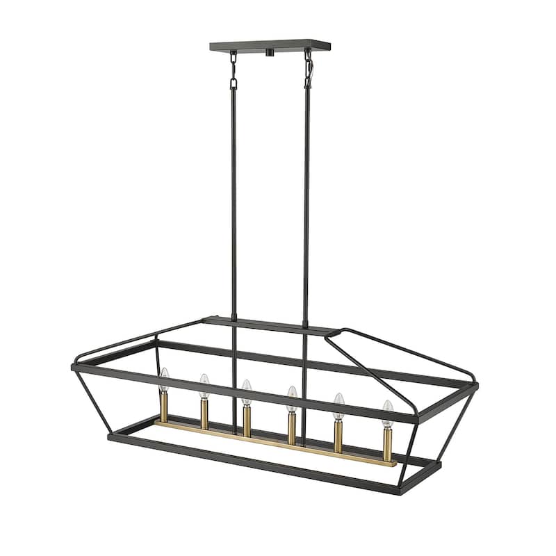 Millennium Lighting 13406 Surrey 6 Light 42" Wide Taper Candle Linear