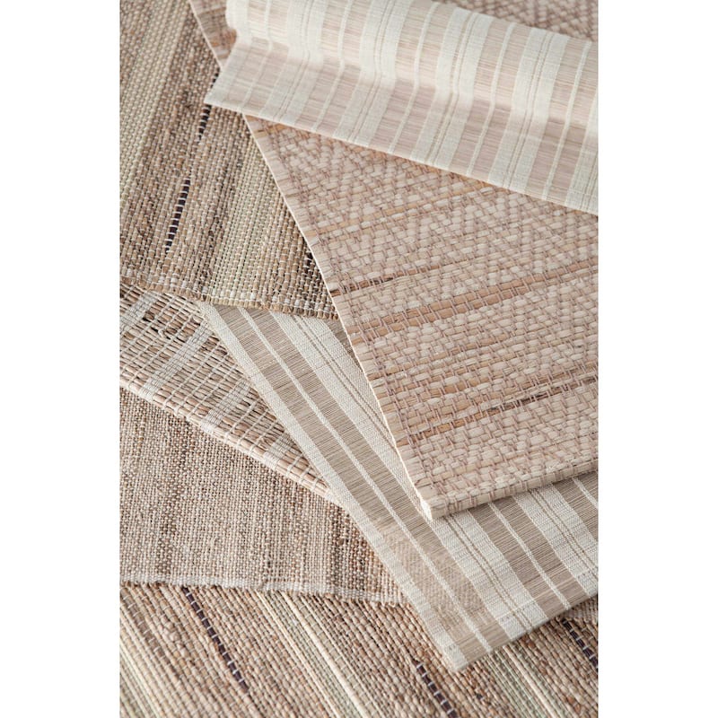 BISCOTTI Placemats - Handwoven Banana Fiber & Cotton, Fair Trade | Set of 4, 13"x19" by Sustainable Threads