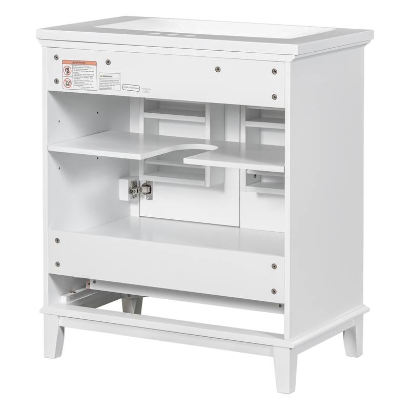 30" Bathroom Vanity with Solid Frame and MDF Board