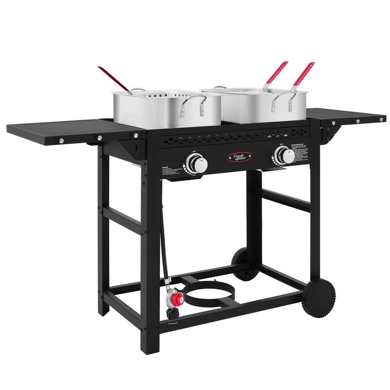 Royal Gourmet PFC100 Outdoor Propane Deep Fryer with Dual Tank