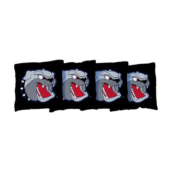 slide 2 of 3, North Carolina Asheville Bulldogs Black Cornhole Bags All-Weather Resin Filled