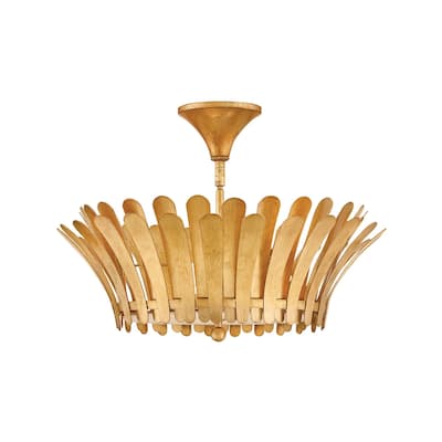 Hinkley Lighting 47693 Reina 3 Light 20" Wide Semi-Flush Ceiling
