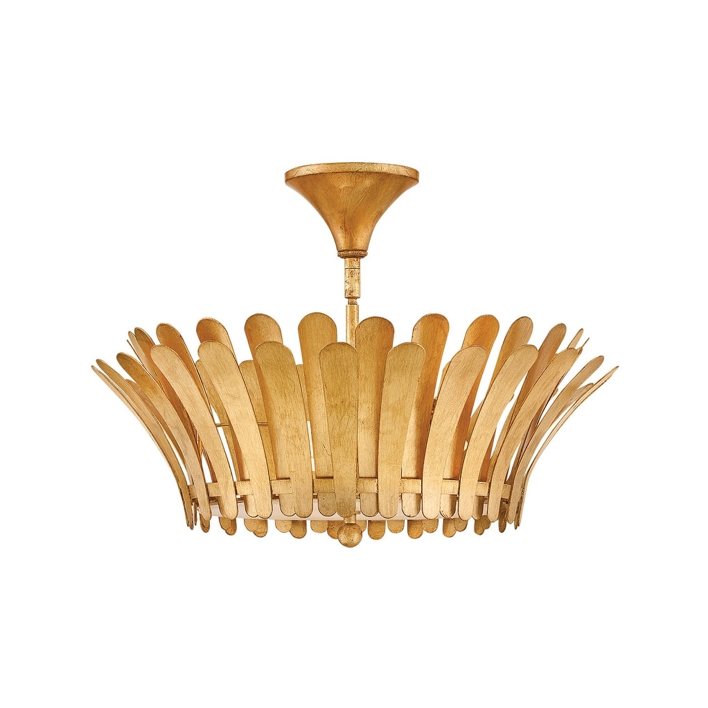 Hinkley Lighting 47693 Reina 3 Light 20" Wide Semi-Flush Ceiling