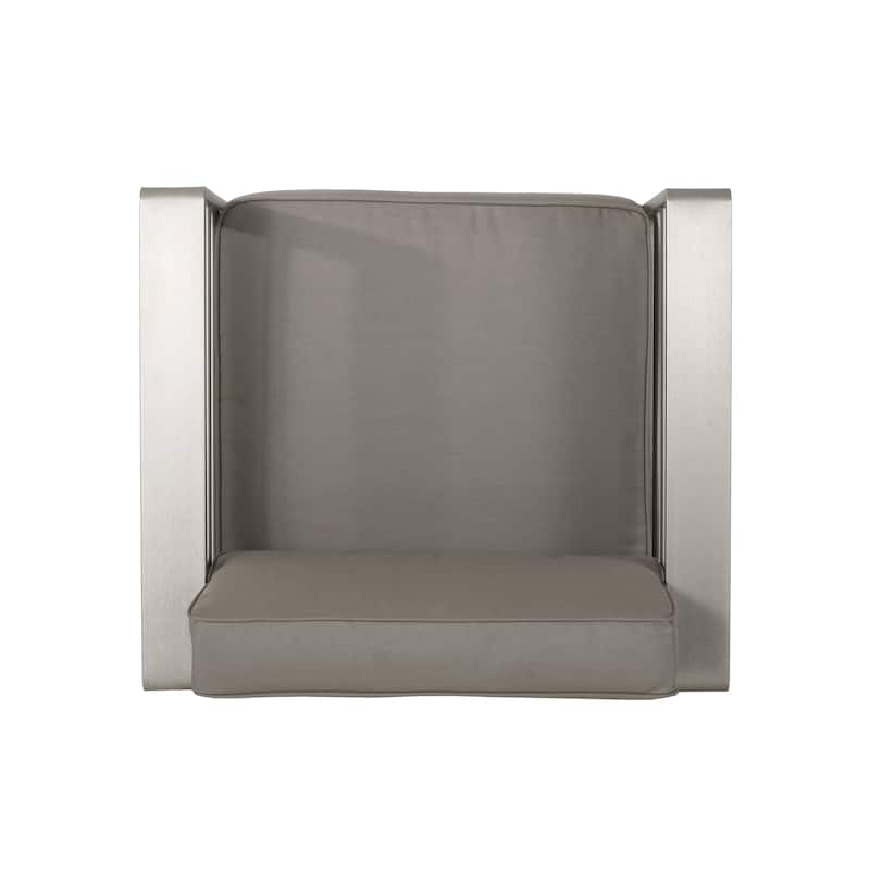 Cape Coral Outdoor Club Chairs with Optional Sunbrella Cushions (Set of 2) by Christopher Knight Home