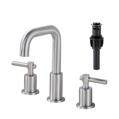 WOWOW 8 in. Widespread Double Handle Bathroom Faucet