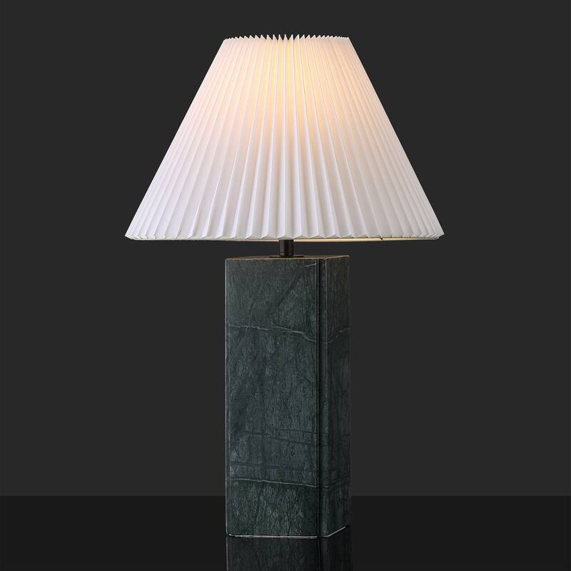 SAFAVIEH Couture Mackenzie Square Marble Table Lamp - 16"W x 16"D x 25"H