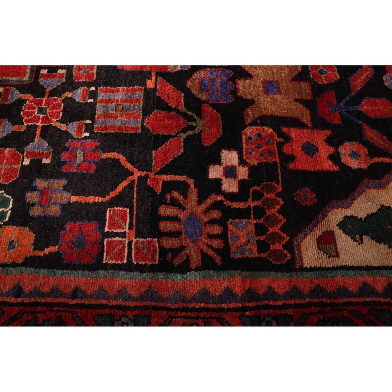 ECARPETGALLERY Hand-knotted Anatolian Vintage Dark Navy Wool Rug - 5'2 x 9'1