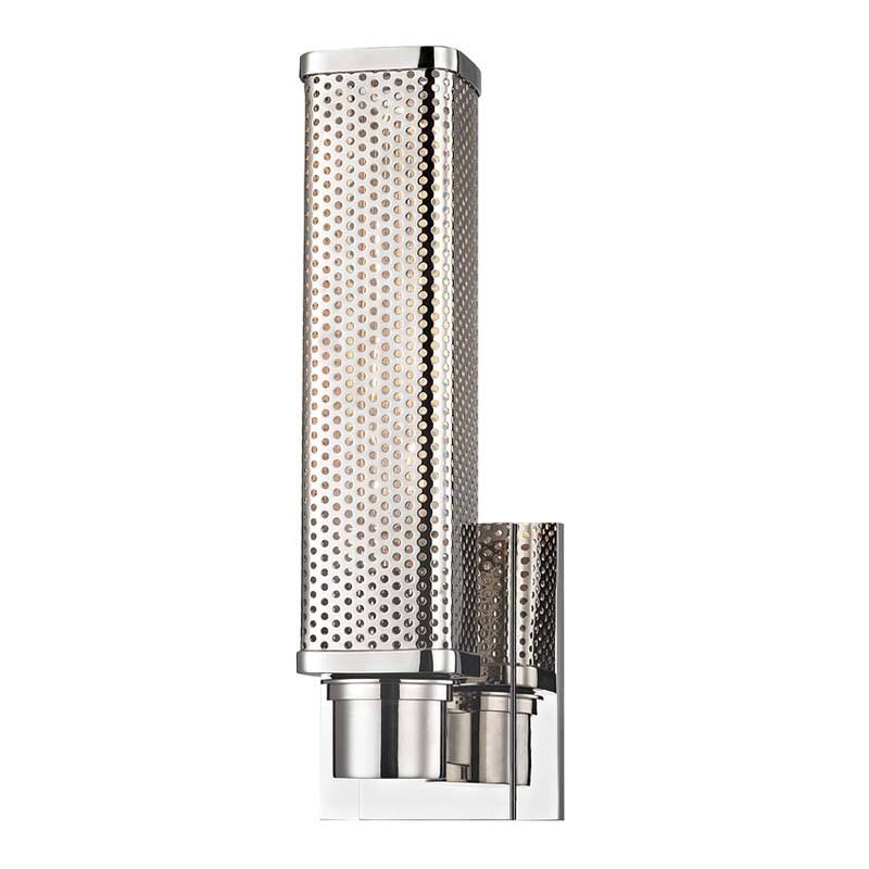 Hudson Valley Lighting Gibbs Single Light 13" Tall Wall Sconce - Polished Nickel