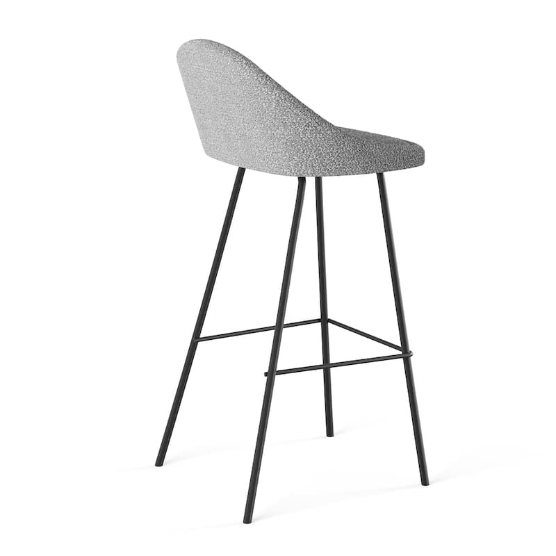 Marco Boucle Bar Height Stools Black Legs (Set of 2)