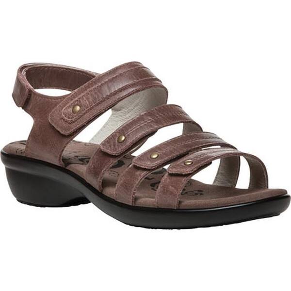 Shop Propet Women S Aurora Strappy Slingback Sandal Brown Full Grain Leather Overstock 14272158