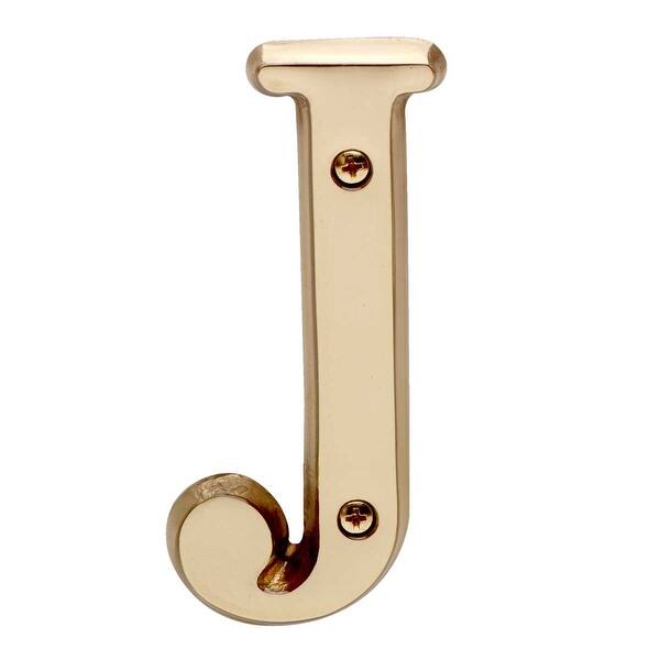 Shop Letter J House Letters Solid Bright Brass 4 Renovator S Supply Overstock 13946141