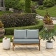 preview thumbnail 19 of 47, ARDEN Outdoor Loveseat Cushion Set, 48 x 24