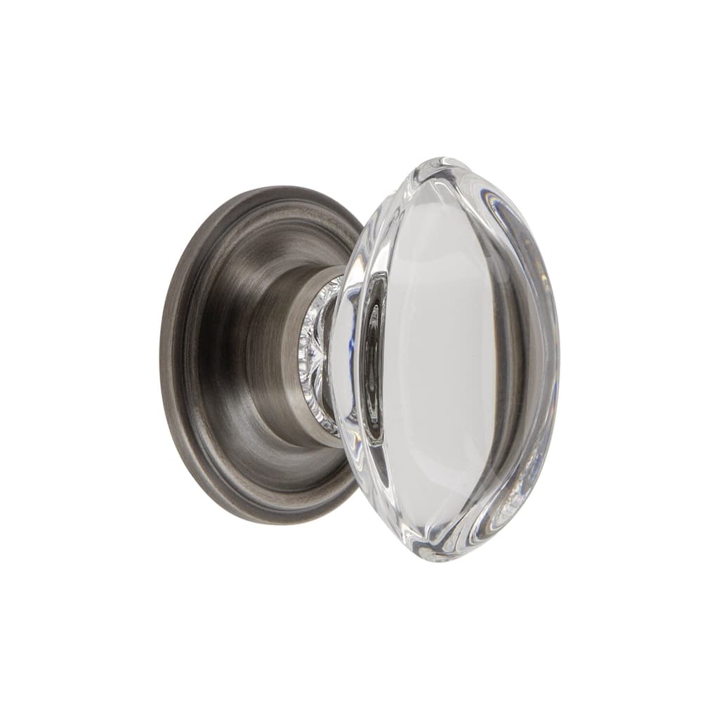 Grandeur PROV-CRYS-KNOB-GEO Provence 1-3/4" Elegant Vintage Oval
