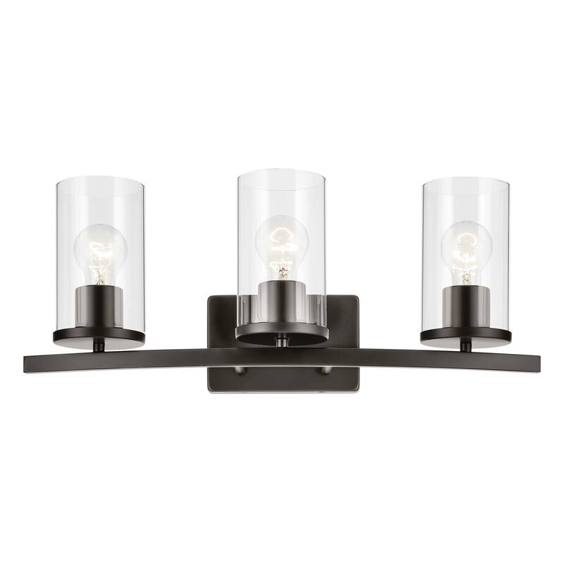 Kichler Lighting Crosby Bathroom Vanity Light with Clear Glass