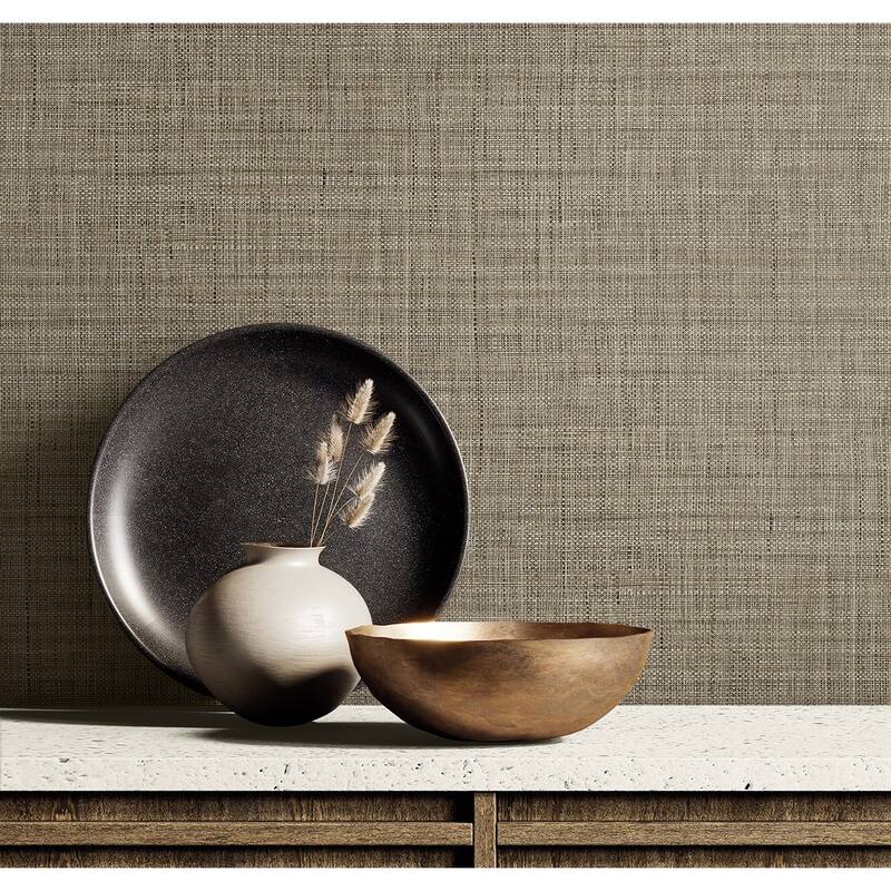 Seabrook Designs Harvest Twine Embossed Vinyl Unpasted Wallpaper