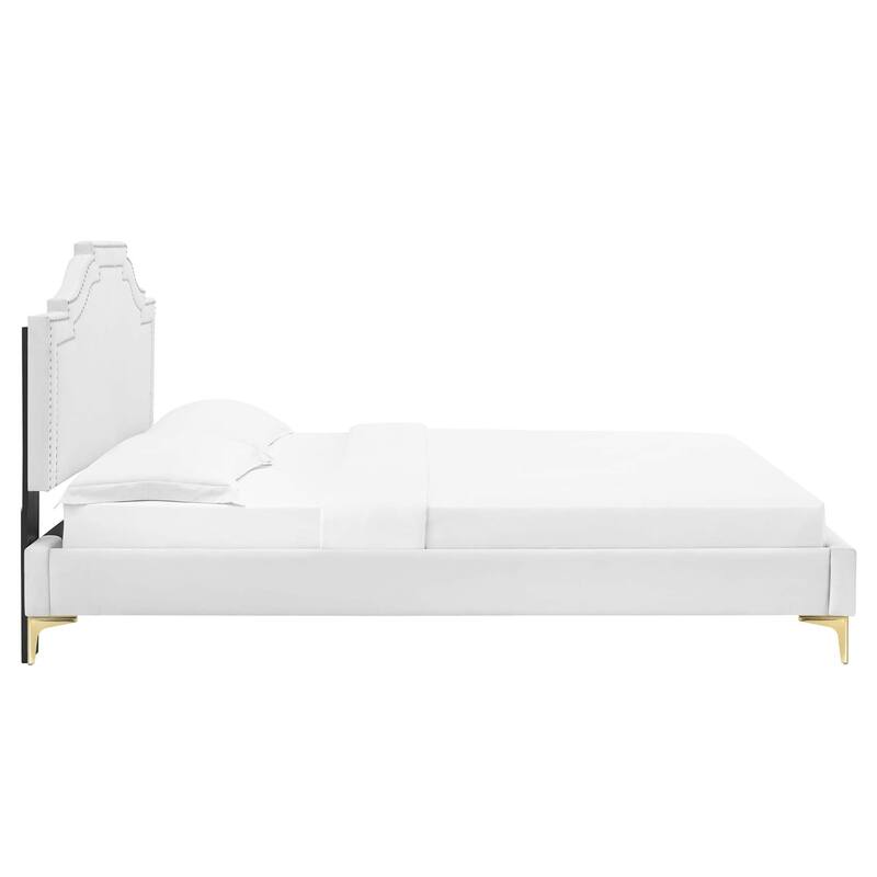 Adelaide Performance Velvet King Platform Bed