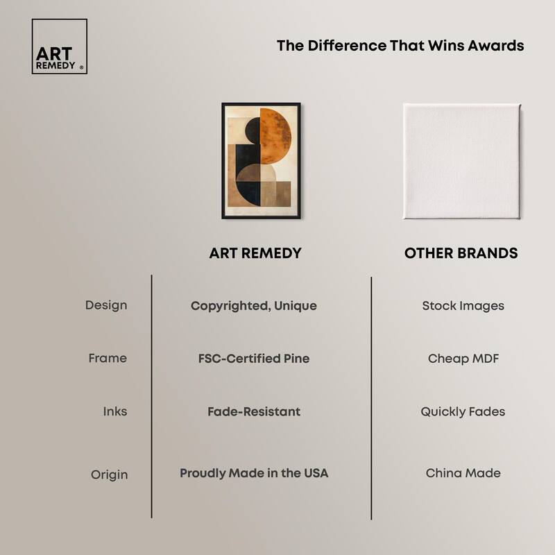 Divided Circle II Canvas by Art Remedy