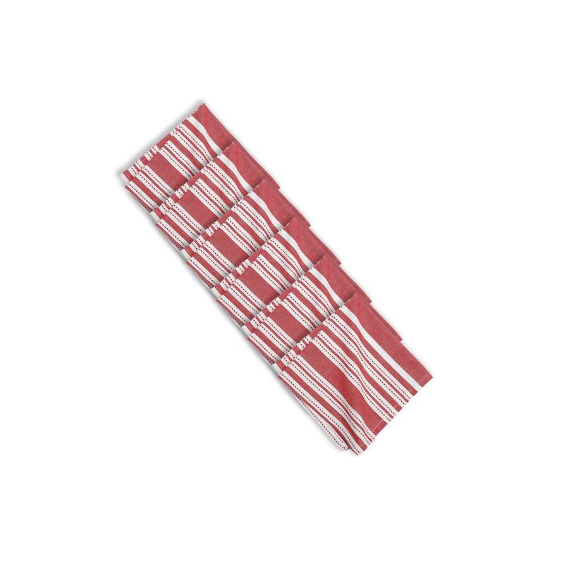Warner Scarlet Woven Reversible Napkin Set of 6 - Set of 6