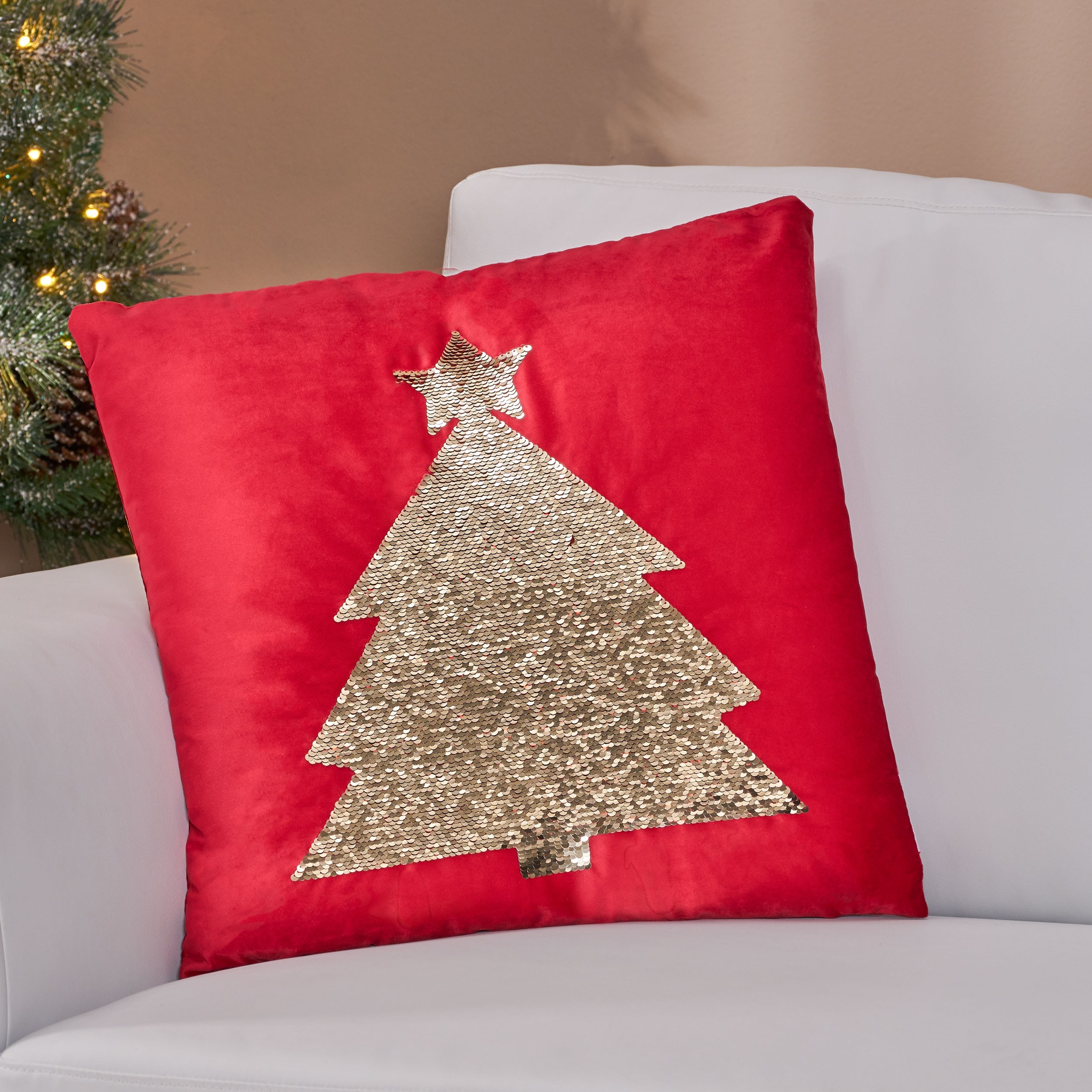 Velvet christmas hot sale pillows