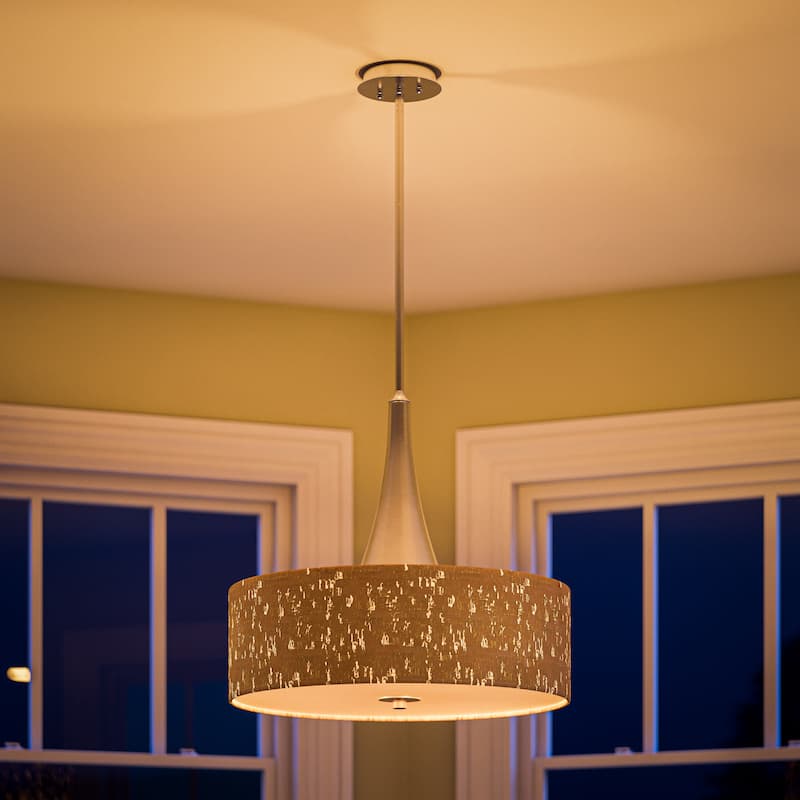 Kenroy Home Bulletin 3-Light Pendant - Brushed Steel